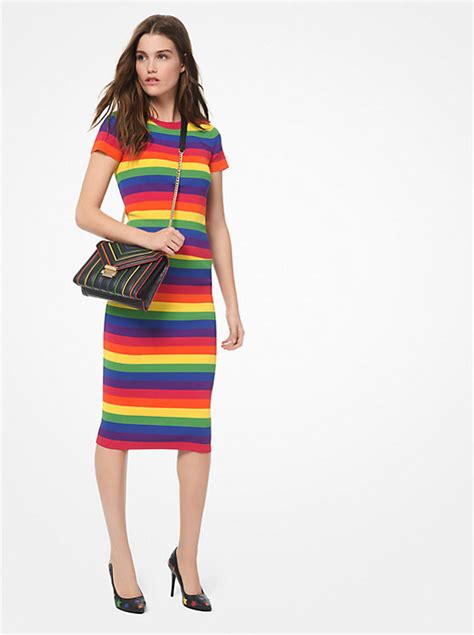 michael kors whitney large rainbow striped shoulder bag replica|michael kors husband.